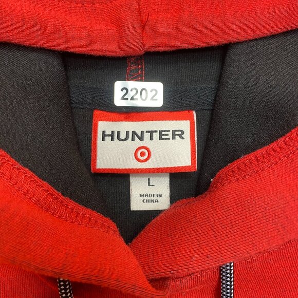 Hunter for Target Hoodie Men's L Red Long Sleeve Fleece Sweatshirt Pullover - Picture 7 of 12